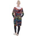 The City Style Bus Fantasy Architecture Art Hooded Pocket Cardigan View2