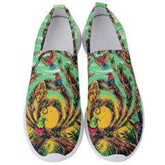 Monkey Tiger Bird Parrot Forest Jungle Style Men s Slip On Sneakers by Grandong