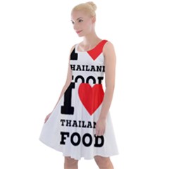 I Love Thailand Food Knee Length Skater Dress by ilovewhateva