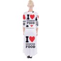 I love Spanish food Quarter Sleeve Wrap Maxi Dress View2