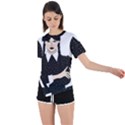 Wednesday addams Asymmetrical Short Sleeve Sports Tee View1