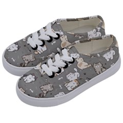 Cute Cat Pattern Cartoon Kids  Classic Low Top Sneakers by Cowasu