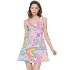 Bears Kawaii Pattern Inside Out Reversible Sleeveless Dress by Cowasu