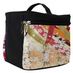 Japanese Kimono Pattern Make Up Travel Bag (small) by Cowasu