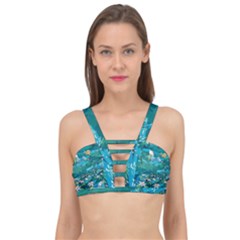 Psychedelic Adventure Cage Up Bikini Top by Cowasu