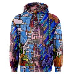 Beauty Stained Glass Castle Building Men s Core Hoodie by Cowasu