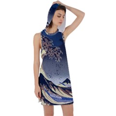 The Great Wave Off Kanagawa Japan Japanese Waves Racer Back Hoodie Dress by Cowasu