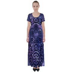 Hamsa Hand High Waist Short Sleeve Maxi Dress by Bangk1t