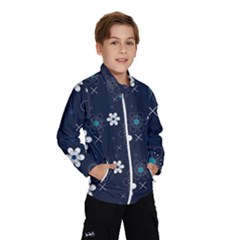 Flowers Pattern Pattern Flower Texture Kids  Windbreaker by Ndabl3x