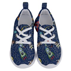 Cat Cosmos Cosmonaut Rocket Running Shoes by Cowasu