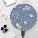 Cat Cosmos Cosmonaut Rocket Wireless Fast Charger(White) View1