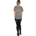 Spider Web Hypnotic Women s V-Neck Scrub Top View4