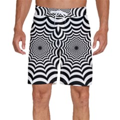 Spider Web Hypnotic Men s Beach Shorts by Amaryn4rt