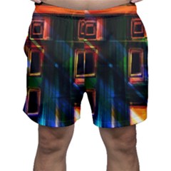 Architecture City Homes Window Men s Shorts by Amaryn4rt