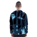 A Completely Seamless Background Design Circuitry Men s Hooded Windbreaker View2