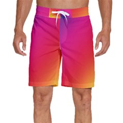 Rainbow Colors Men s Beach Shorts by Amaryn4rt