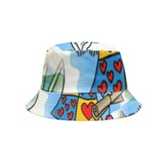 Seamless Repeating Tiling Tileable Inside Out Bucket Hat (kids) by Amaryn4rt