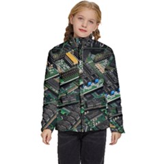 Computer Ram Tech - Kids  Puffer Bubble Jacket Coat by Amaryn4rt