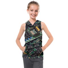 Computer Ram Tech - Kids  Sleeveless Hoodie by Amaryn4rt