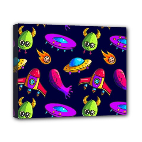 Space Pattern Canvas 10  X 8  (stretched) by Amaryn4rt