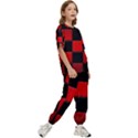 Black And Red Backgrounds- Kids  Tee and Pants Sports Set View3