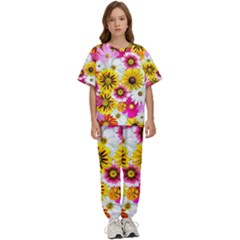 Flowers Blossom Bloom Nature Plant Kids  Tee And Pants Sports Set by Amaryn4rt