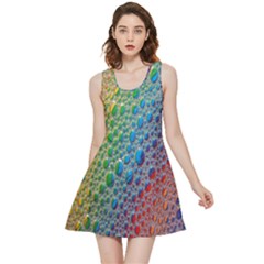 Bubbles Rainbow Colourful Colors Inside Out Reversible Sleeveless Dress by Amaryn4rt