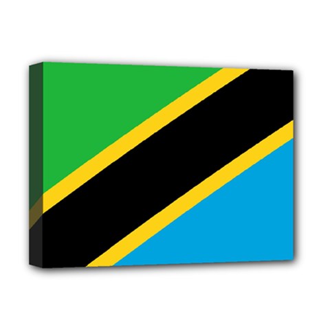 Flag Of Tanzania Deluxe Canvas 16  X 12  (stretched)  by Amaryn4rt