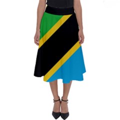 Flag Of Tanzania Perfect Length Midi Skirt by Amaryn4rt