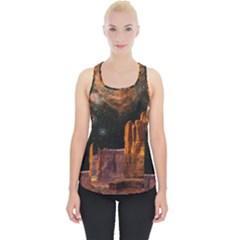 Geology Sand Stone Canyon Piece Up Tank Top by Simbadda