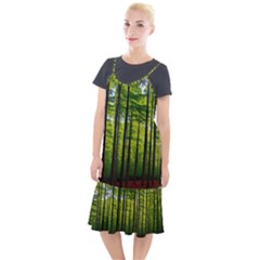 Green Forest Jungle Trees Nature Sunny Camis Fishtail Dress by Ravend