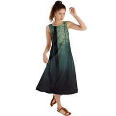 Dark Forest Summer Maxi Dress by Ravend