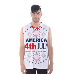 Independence Day Usa Men s Basketball Tank Top by Ravend