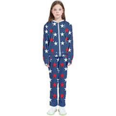 Patriotic Colors America Usa Red Kids  Tracksuit by Celenk