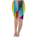 Colorful Rainbow Stripe Pattern Cropped Leggings  View4