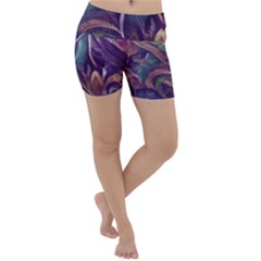 Abstract African Art Pattern Lightweight Velour Yoga Shorts by Vaneshop