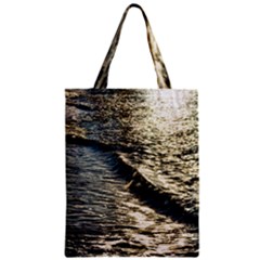 Wave Water Surface Sea Ocean Liquid Zipper Classic Tote Bag by Vaneshop