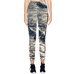 Wave Water Surface Sea Ocean Liquid Pocket Leggings  by Vaneshop