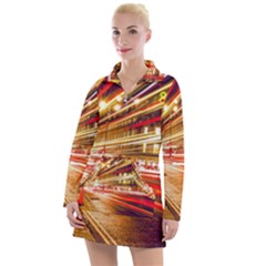 Telephone Box London Night Women s Long Sleeve Casual Dress by Uceng