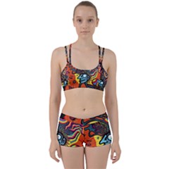 Hippie Rainbow Psychedelic Colorful Perfect Fit Gym Set by uniart180623