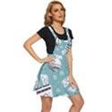 Cute-seamless-pattern-with-rocket-planets-stars Apron Dress View3