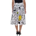 Set-cute-colorful-doodle-hand-drawing Perfect Length Midi Skirt View2