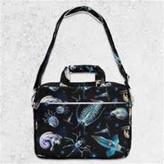 Colorful-abstract-pattern-consisting-glowing-lights-luminescent-images-marine-plankton-dark Macbook Pro 13  Shoulder Laptop Bag  by uniart180623