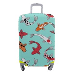 Pattern-with-koi-fishes Luggage Cover (small) by uniart180623