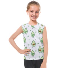 Cute-seamless-pattern-with-avocado-lovers Kids  Mesh Tank Top by uniart180623