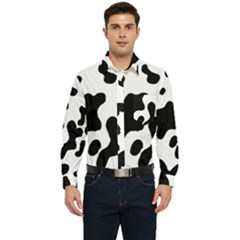 Cow Pattern Men s Long Sleeve Pocket Shirt  by uniart180623