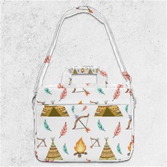 Cute-cartoon-native-american-seamless-pattern Macbook Pro 13  Shoulder Laptop Bag  by uniart180623