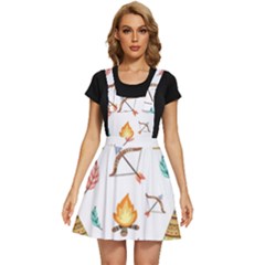 Cute-cartoon-native-american-seamless-pattern Apron Dress by uniart180623