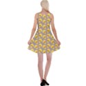 Yellow-mushroom-pattern Reversible Velvet Sleeveless Dress View2