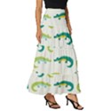 Cute-cartoon-alligator-kids-seamless-pattern-with-green-nahd-drawn-crocodiles Tiered Ruffle Maxi Skirt View3